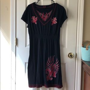 Rock and roll cowgirl t-shirt dress